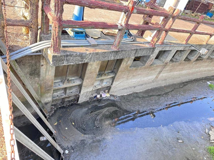 過嶺支渠步道水質污染會勘