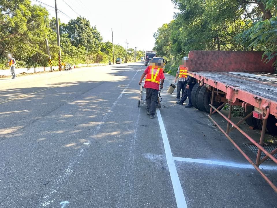 雙榮路停車格劃設完成