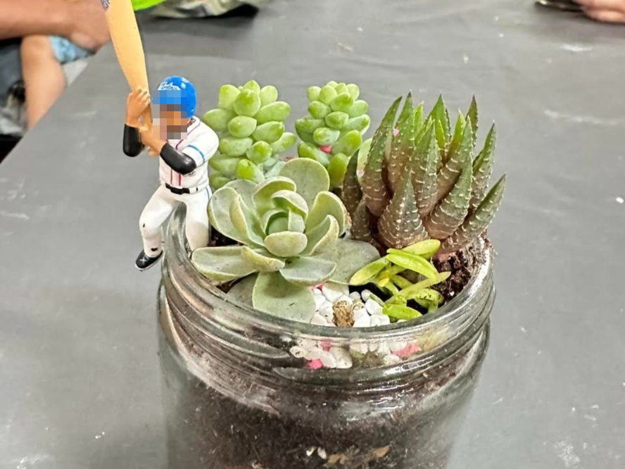 關懷據點：八月慶生與多肉植栽