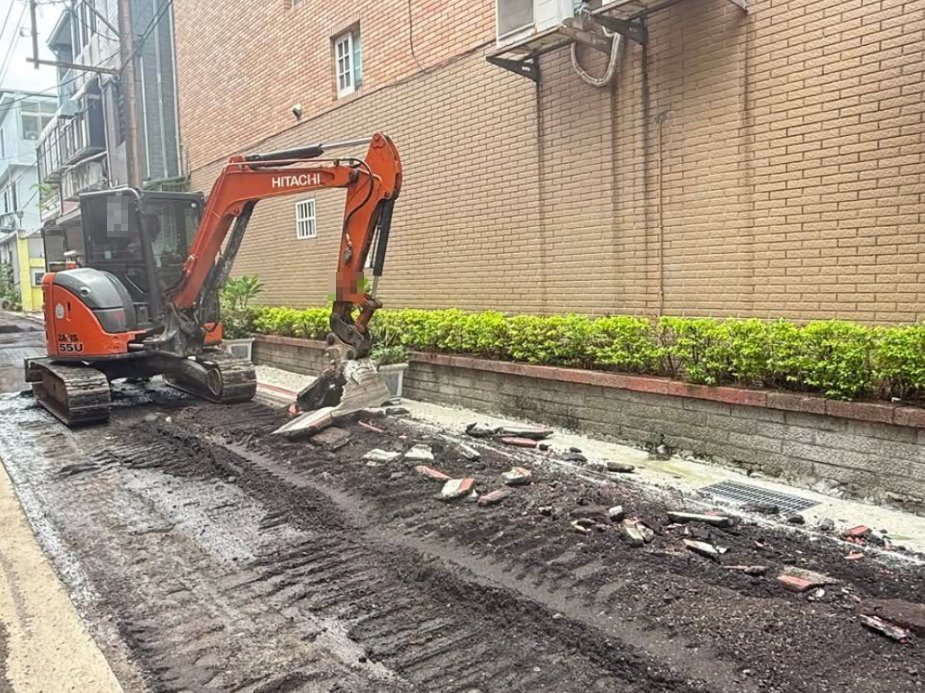 民族路雙連一段到二段路面刨鋪